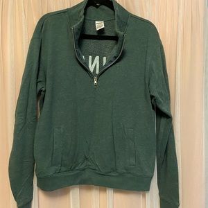 Green Quarter-zip